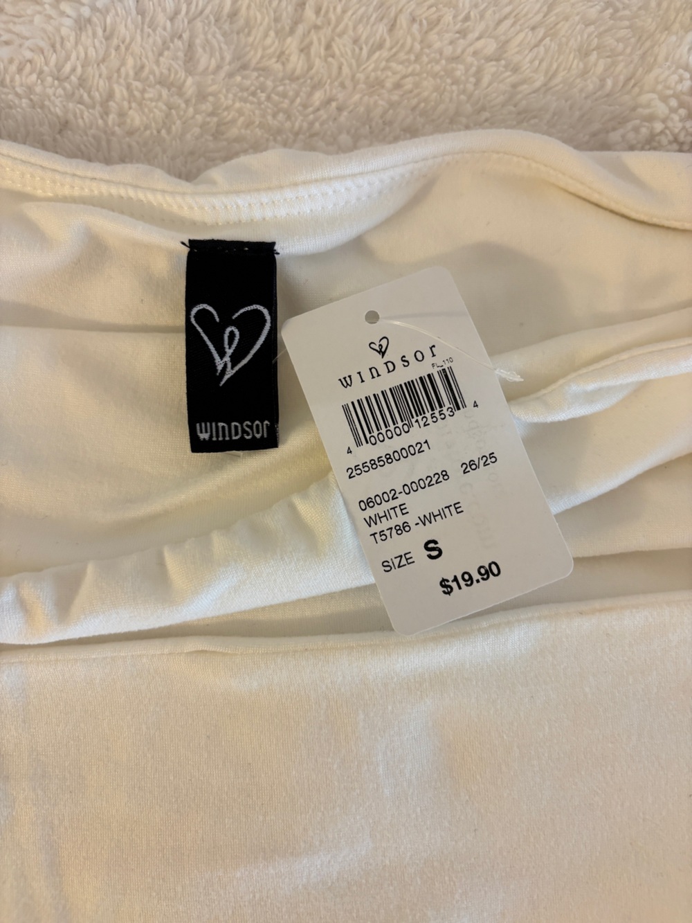 Windsor White Strapless Cutout Crop Top - Picture 3 of 3